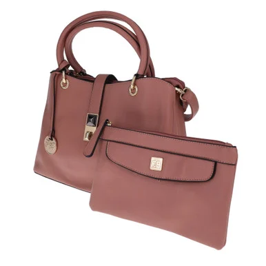 Fabigun Conceal Carry Purse and Clutch Pink FAB8063P