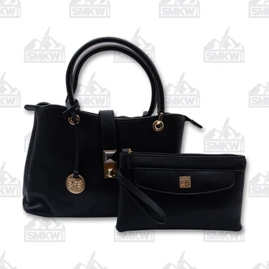 Fabigun Concealed Carry Leather Purse Black FAB8196BK