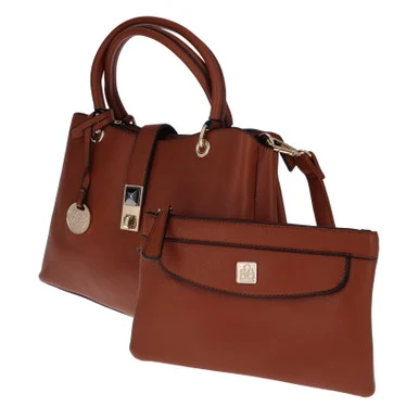 Fabigun Concealed Carry Purse and Clutch Camel Brown FAB8063C