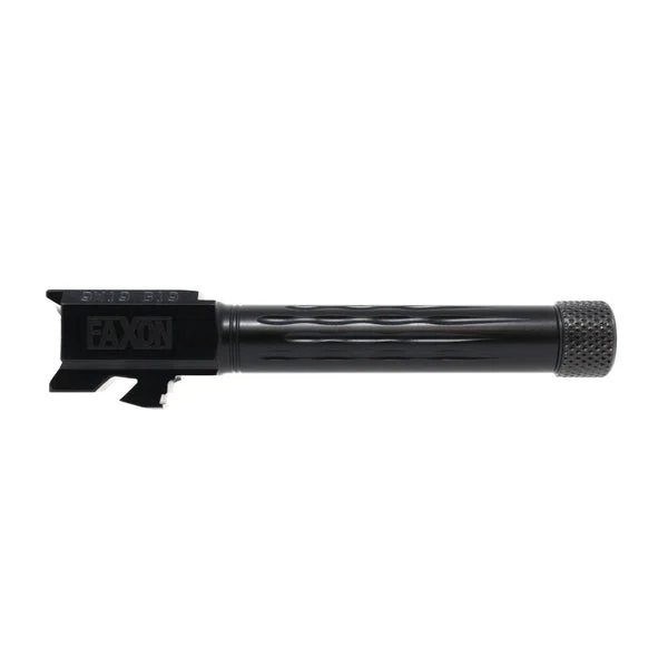 FAXON G19 FLAME FLUTED THREADED BLK