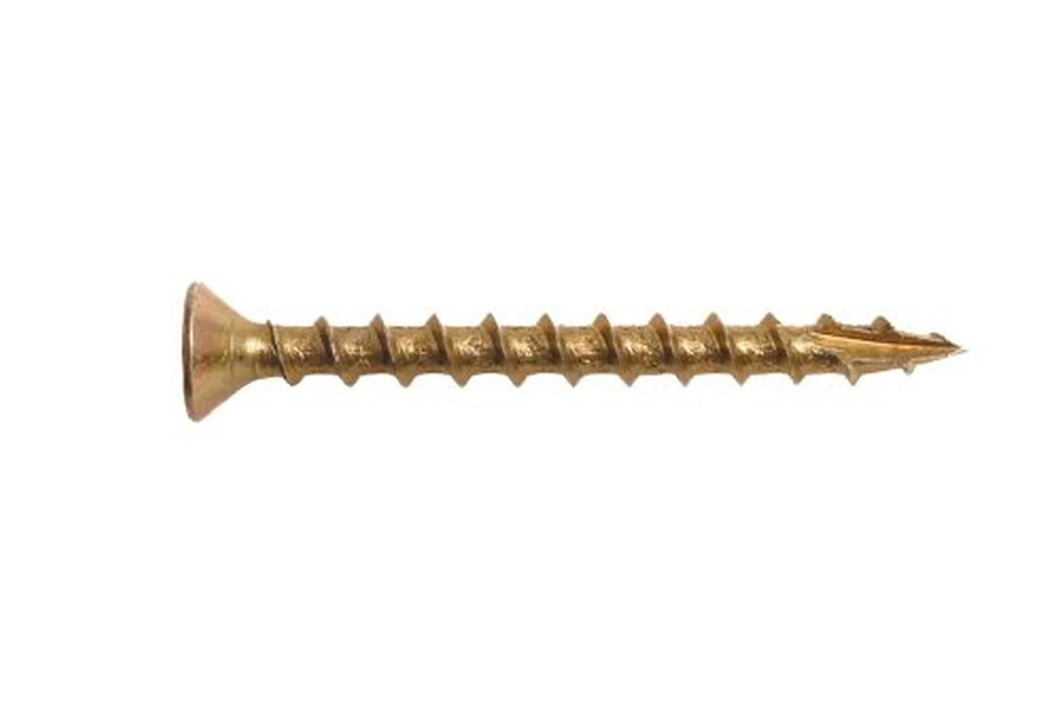 PAM/OMG FDYZ8134 #8×1-3/4 Star Drive Flat Head Yellow Zinc Steel Collated Screws, 1,000/Box