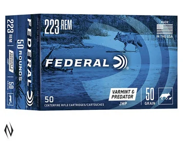 FEDERAL 223 50GR JHP AE VARMINT 50 PK