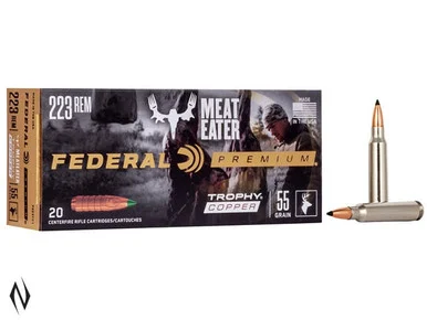 FEDERAL 223 REM 55GR TROPHY COPPER