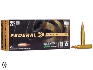 FEDERAL 223 REM 69GR MATCHKING GOLD MEDAL