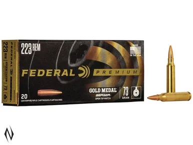 FEDERAL 223 REM 73GR BERGER BTHP GOLD MEDAL