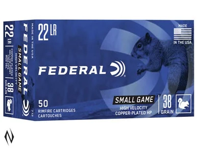 FEDERAL 22LR 38GR HP HV GAME-SHOK 1260FPS