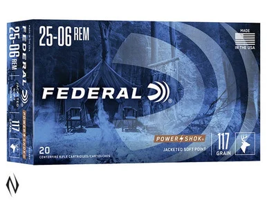 FEDERAL 25-06 REM 117GR SP POWER-SHOK