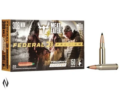 FEDERAL 308 WIN 150GR TROPHY COPPER VITAL-SHOK