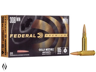 FEDERAL 308 WIN 185GR BERGER GOLD MEDAL