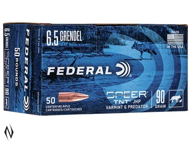 FEDERAL 6.5 GRENDEL 90GR JHP VARMINT PREDATOR