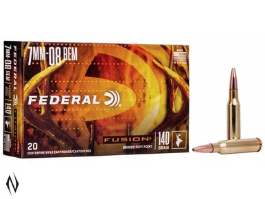 FEDERAL 7MM-08 REM 140GR FUSION