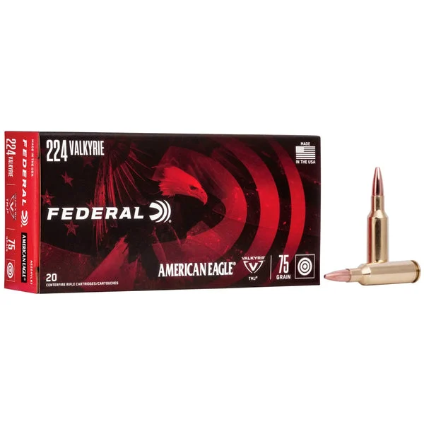 FEDERAL AMERICAN EAGLE 224 VALKYRIE 75GR TMJ 20RD