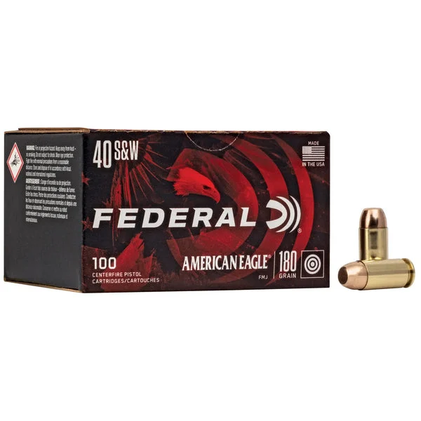 FEDERAL AMERICAN EAGLE 40S&W 180GR FMJ 100RD