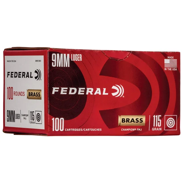 FEDERAL CHAMP 9MM 115GR FMJ 100RD