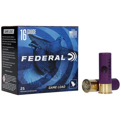 Federal Game-Shok 16 Gauge Upland 25 Rounds 2.75in 1 oz. #8 Lead Birdshot H1608