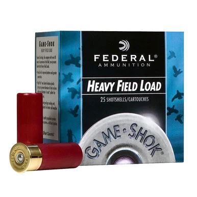 Federal Game-Shok Heavy Field Load 28 Gauge Shotgun Ammo 25 Rounds Upland Hi-Brass2.75in 1 oz #6 Lead Birdshot H2896