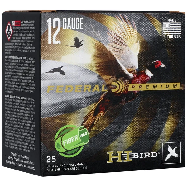 FEDERAL HI-BIRD 12GA 2.75" #5 Fiber-Wad 25RD