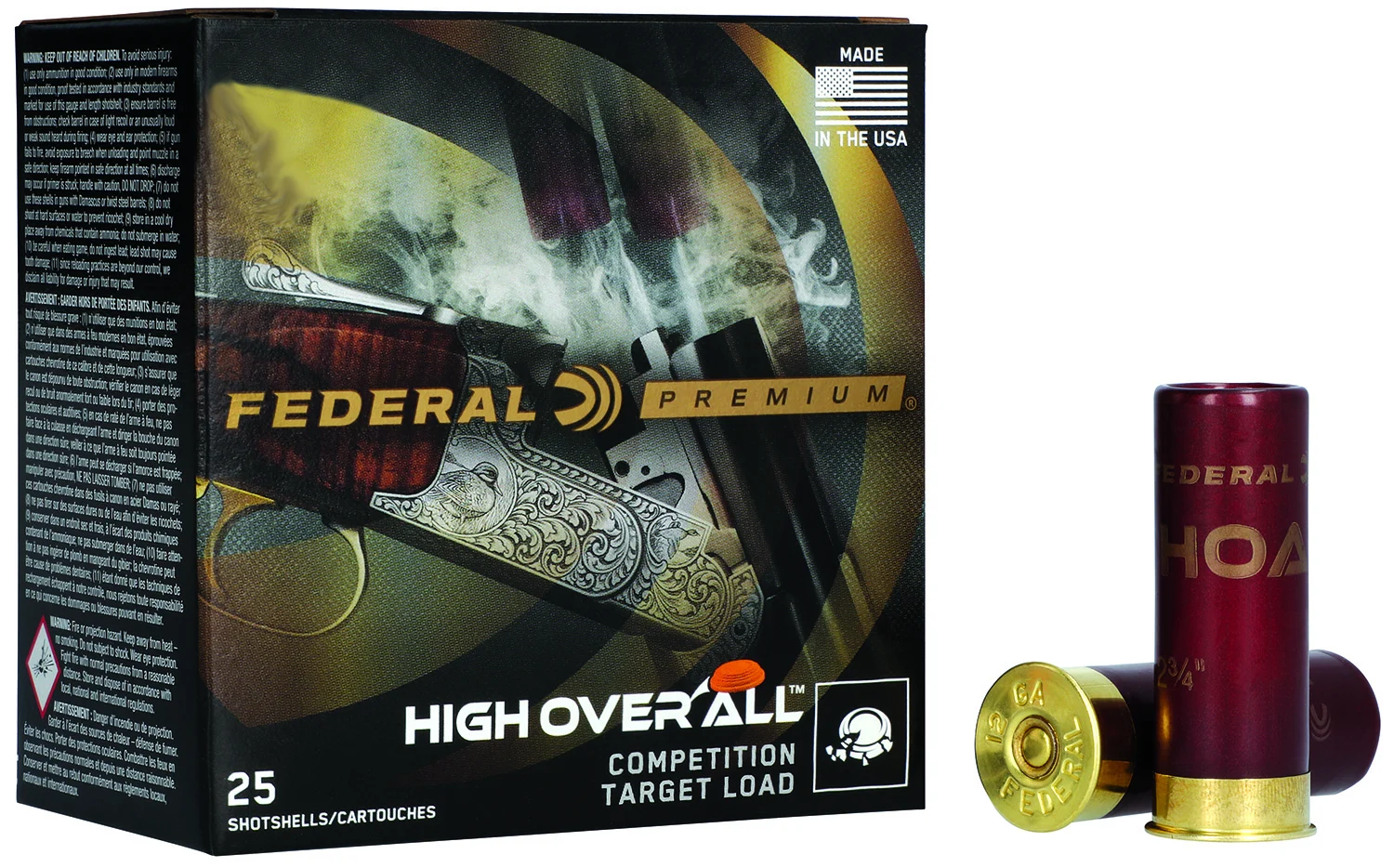 Federal HOA4108 Premium High Over All 410Gauge 2.50″ 1/2oz 8Shot 25 Per Box/10 Case