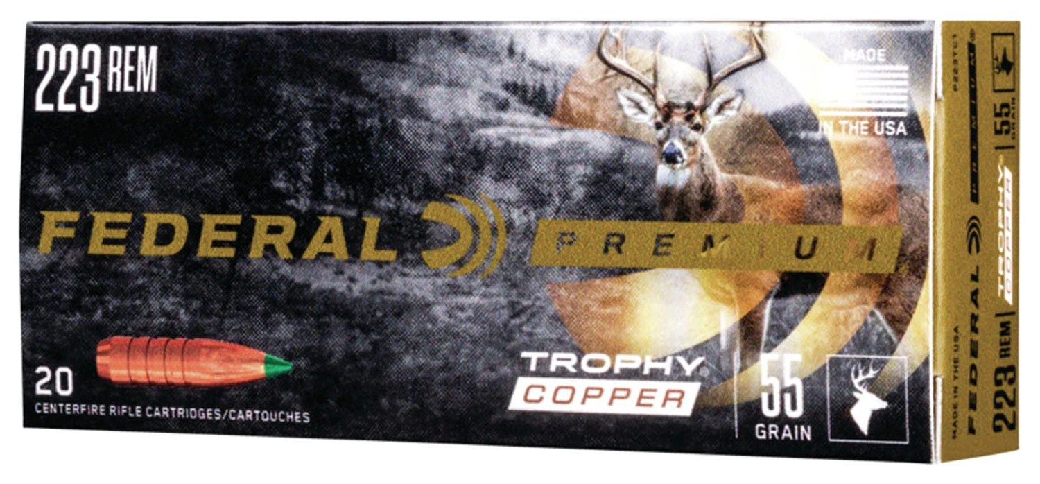 Federal P223TC1 Premium Trophy Copper55 Grain .223 Remington
