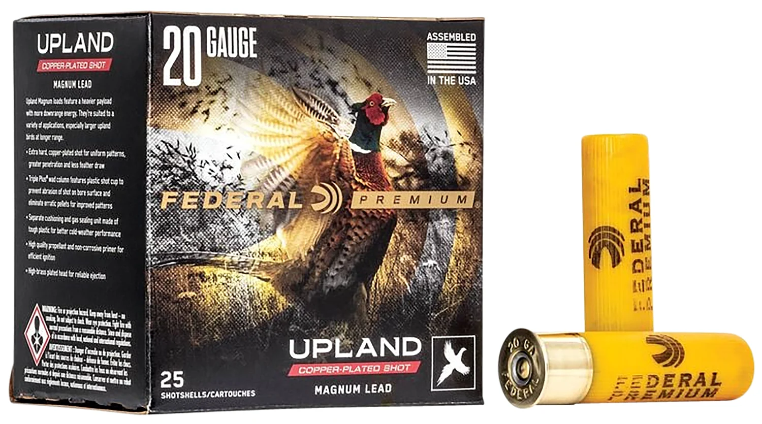 Federal P2586 Premium Wing-Shok Magnum 20Gauge 3″ 1 1/4oz 6Shot 25 Per Box/10 Case