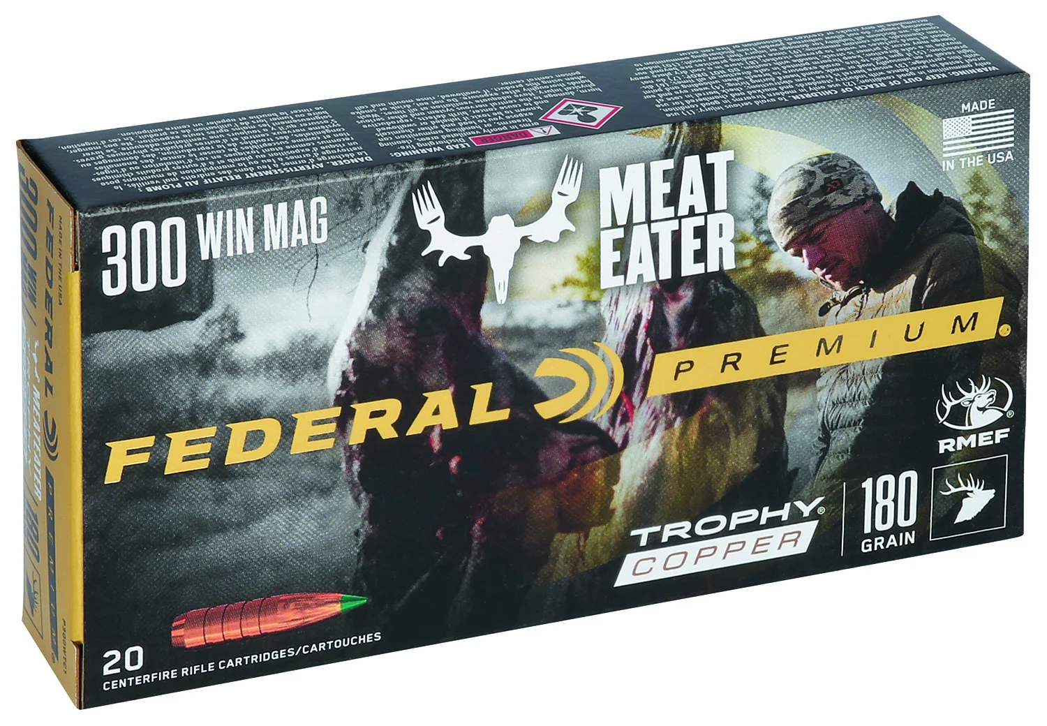 Federal P300WTC1 Premium300WinMag 180gr Trophy Copper 20 Per Box/10 Case
