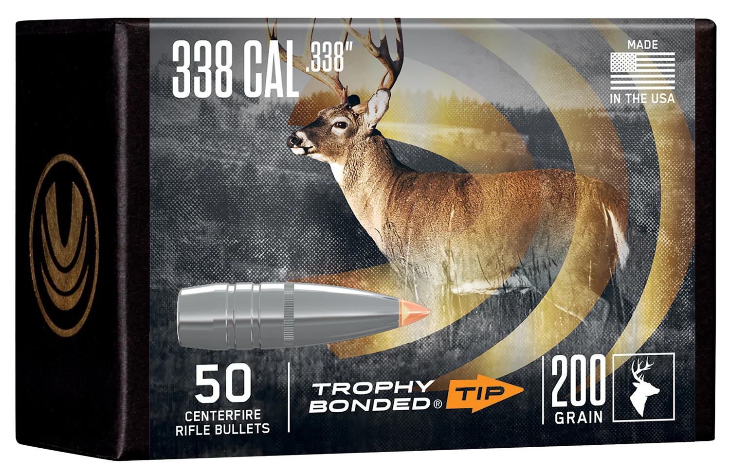 Federal PB338TT200 Premium338Cal 200gr 50 Per Box/4 Case
