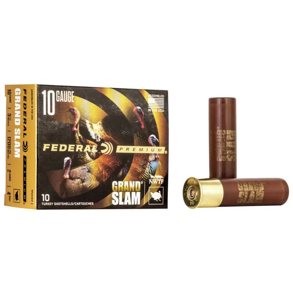 Federal PFCX101F4 Premium Grand Slam 10 Gauge 3.5" 2oz 4 Shot 1200 fps