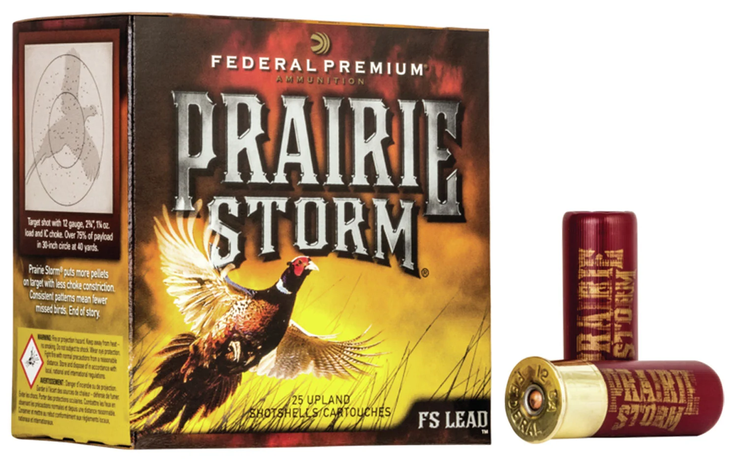 Federal PFX204FS4 Premium Prairie Storm FS 20Gauge 2.75″ 1oz 4Shot 25 Per Box/10 Case