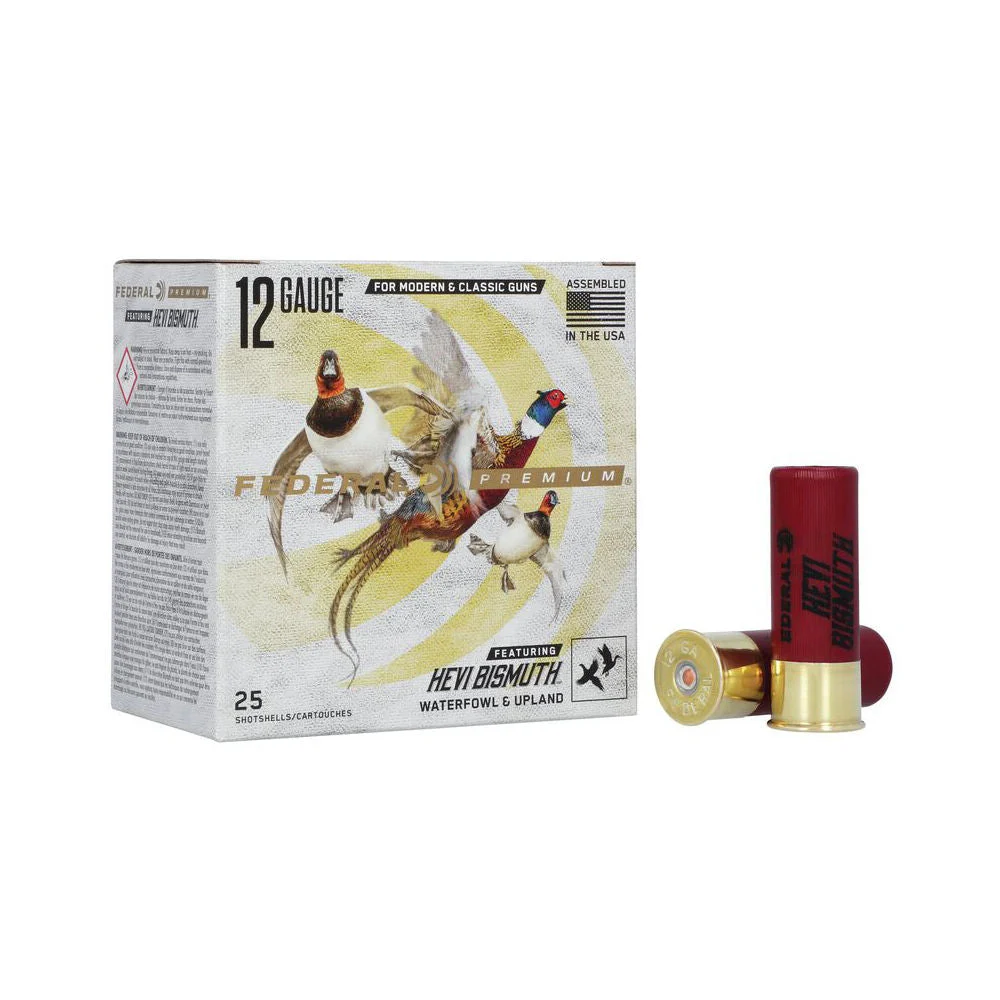Federal PHBX1444 Premium HEVI-Bismuth 12 Gauge 2.75" 1-1/4oz 4 Shot 1350 fps