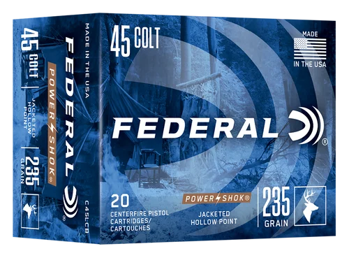Federal Power-Shok 45Colt 235gr Jacketed Hollow Point, 20rd Box