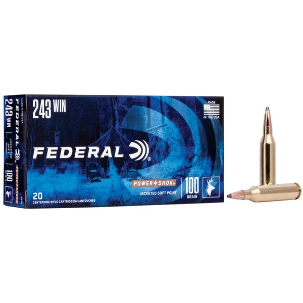 FEDERAL POWERSHOK 243WIN 100GR SP 20RD
