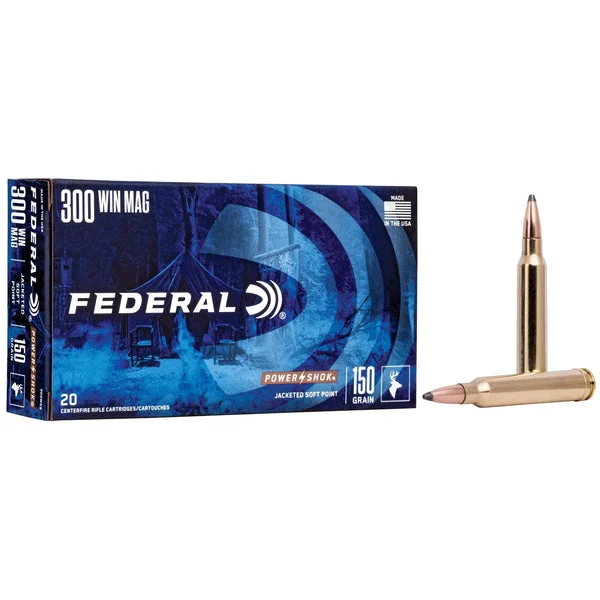 FEDERAL POWERSHOK 300WIN 150GR SP 20RD
