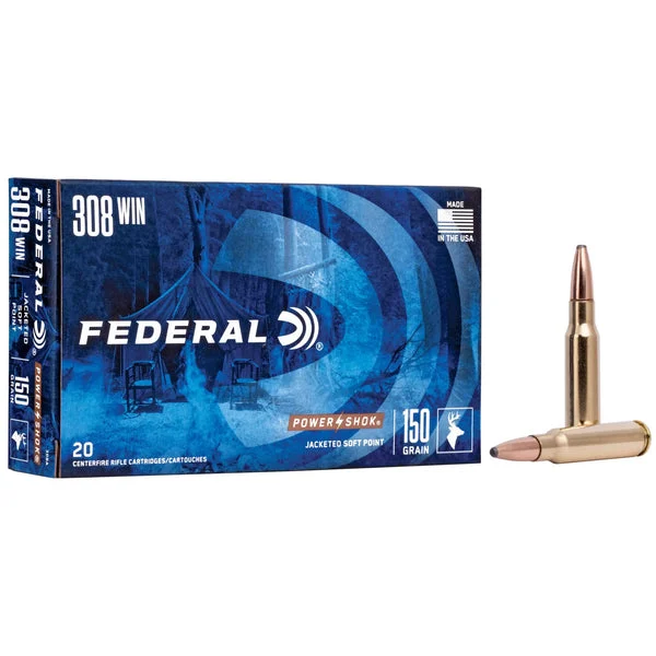 FEDERAL POWERSHOK 308WN 150GR SP 20RD