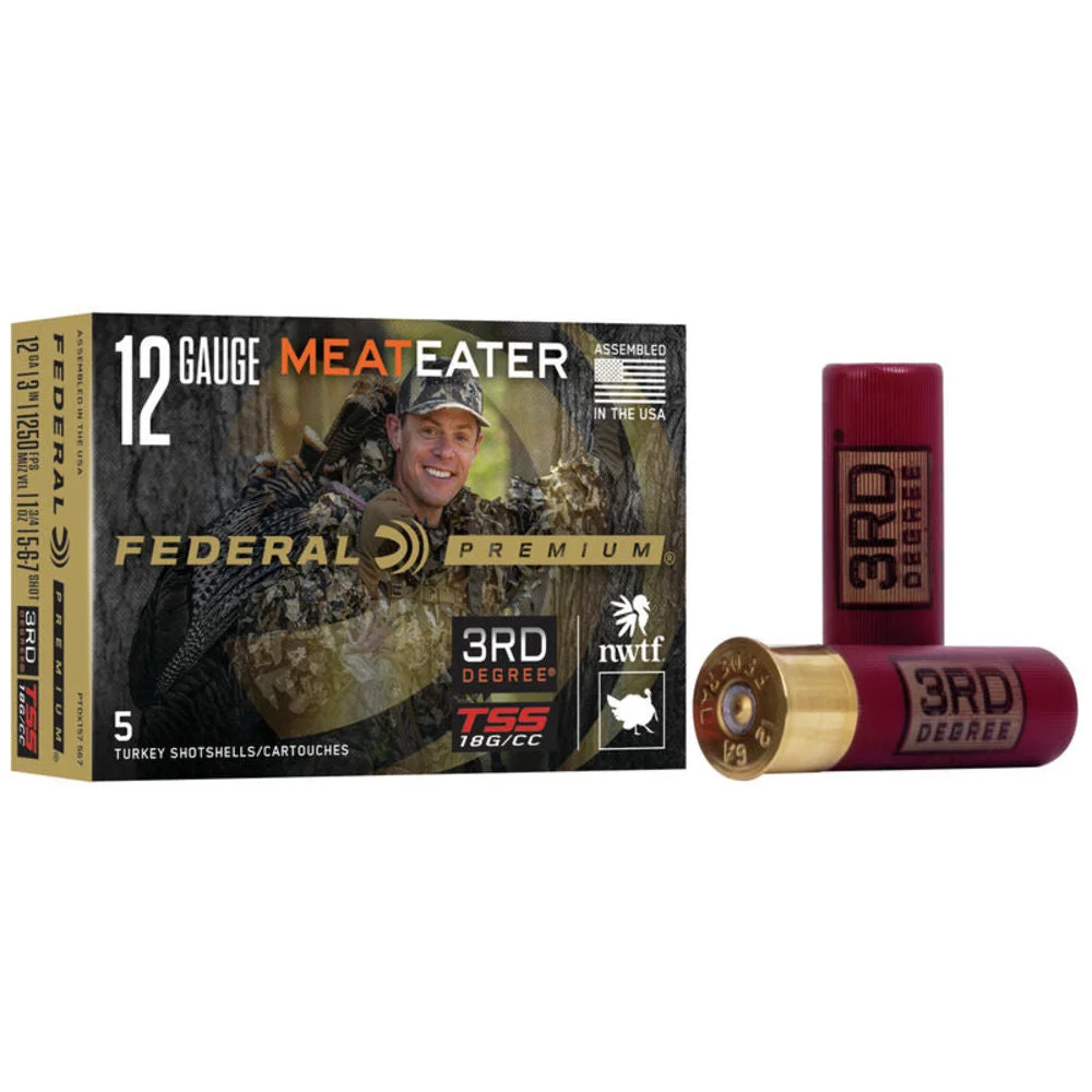 Federal PTDX157567 Premium 3rd Degree 12 Gauge 3" 1-3/4oz 5/6/7 Shot 1250 fps