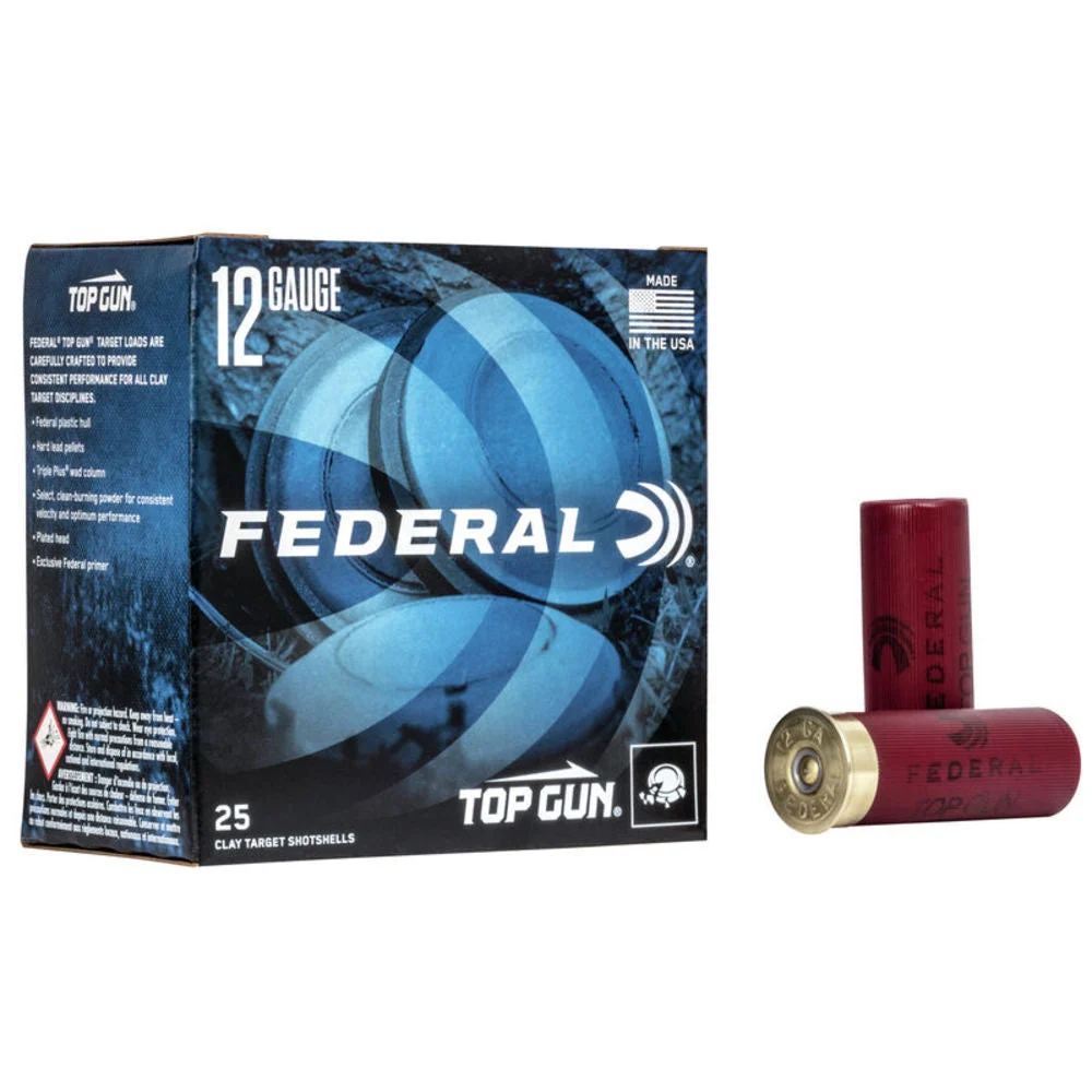 Federal TGL127.5 Top Gun Target Load 12 Gauge 2.75" 1-1/8oz 7.5 Shot 1145 fps