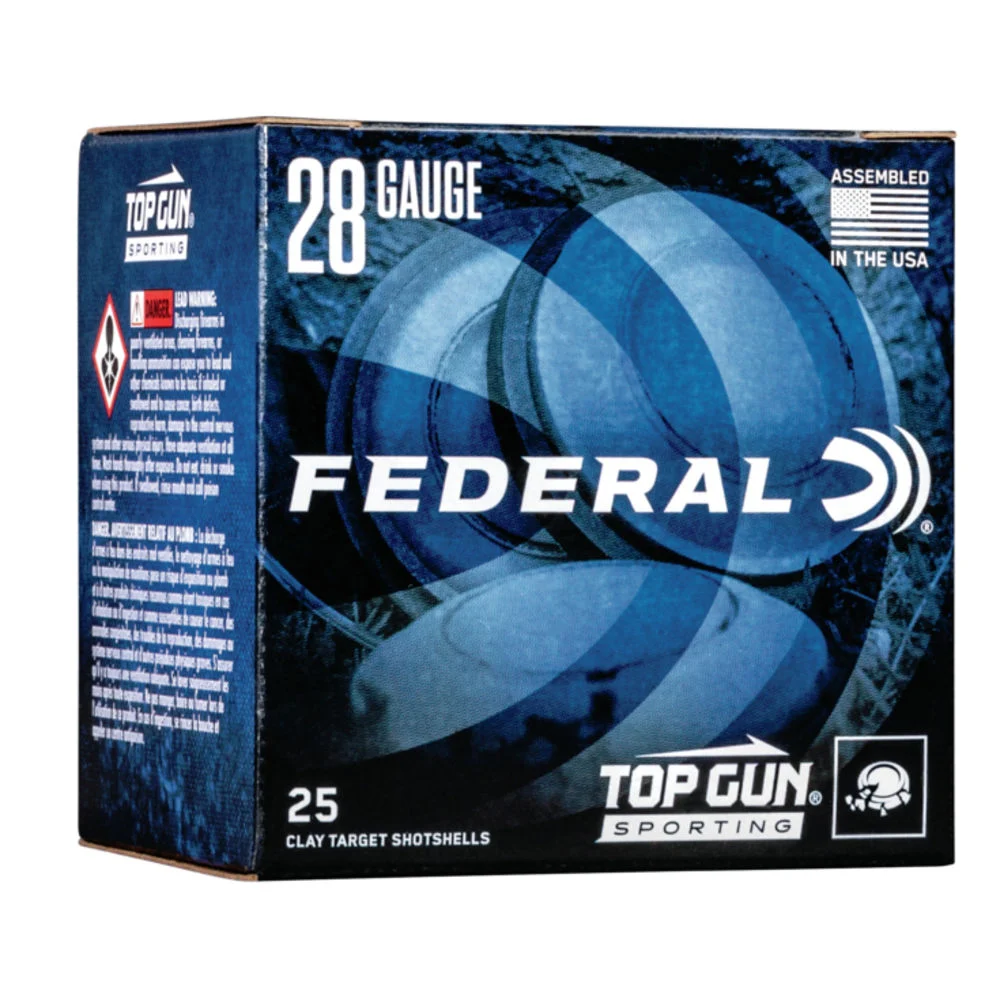 Federal TGS28219 Top Gun Sporting 28 Gauge 2.75" 3/4oz 9 Shot 1330 fps