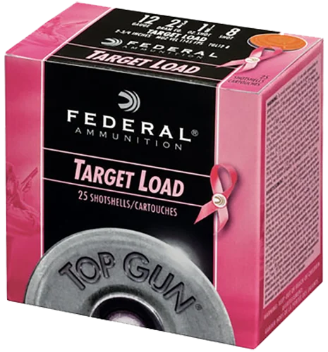 Federal Top Gun Pink Edition Load 12 Gauge (12 ga.)2.75 in. 1 1/8 oz. 8 Shot 25 rd.