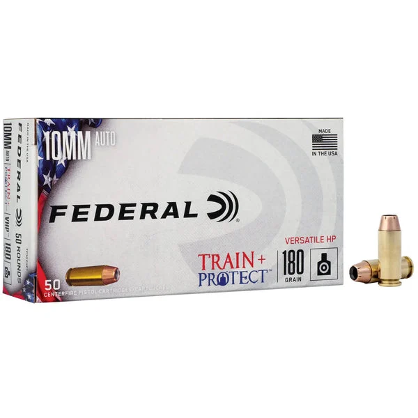 FEDERAL TRAIN/PROTCT 10MM 180GR VHP 50RD