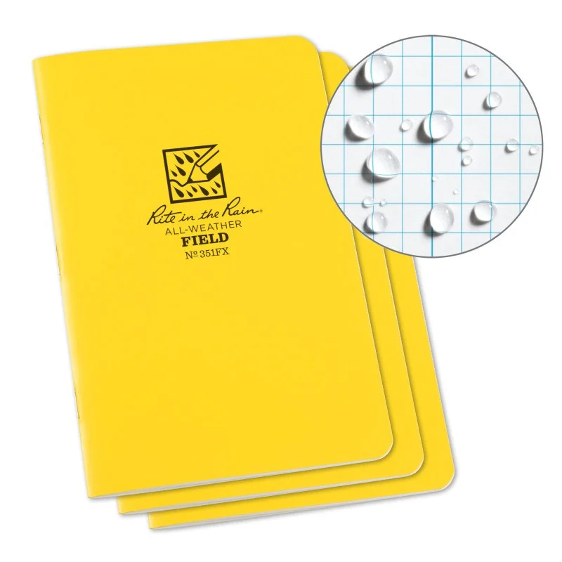 Field-Flex Stapled Notebook – 3 Pack Yellow