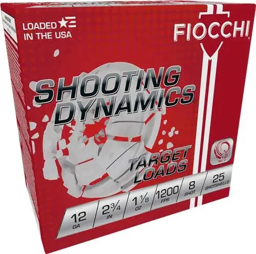 FIOCCHI 12GA 2.75" 1-1/8OZ #8 1200FPS 250RD CASE