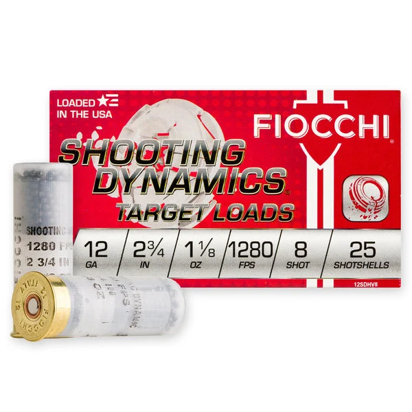 FIOCCHI 12GA 2.75" 1-1/8OZ #8 1280FPS 250RD CASE