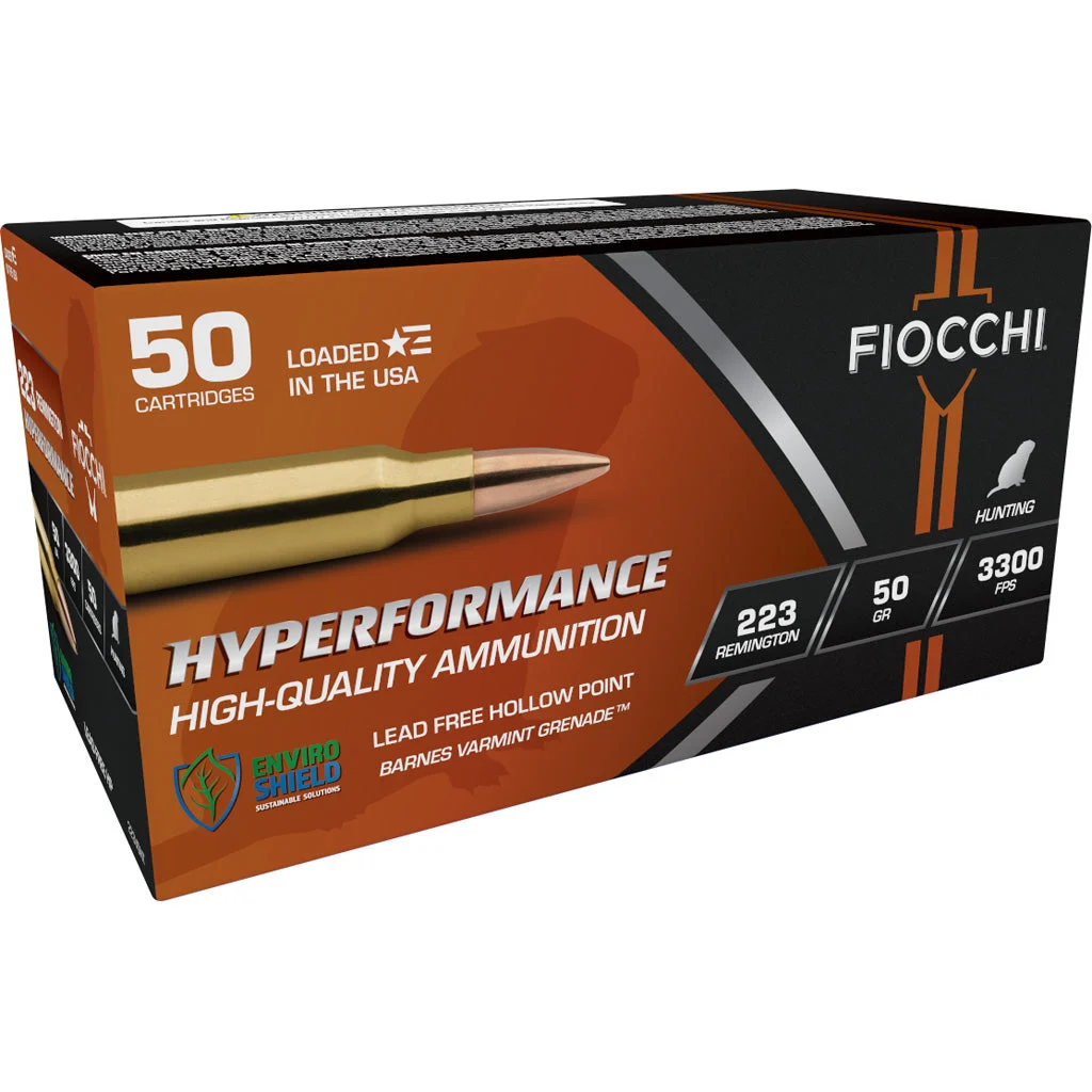 Fiocchi 223VGNT Hyperformance Barnes Varmint Grenade50 Grain .223 Remington