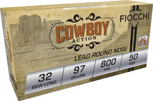 FIOCCHI 32 S&W LONG 97GR LEAD-FP 50RD