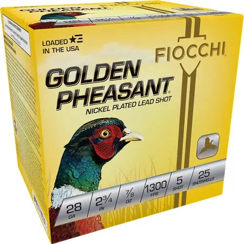 FIOCCHI GOLDEN PHEASANT 28GA 2.75" 7/8OZ #5 25RD