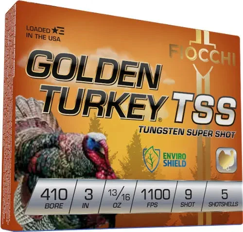 FIOCCHI GOLDEN TURKEY TSS 410 3" 13/16OZ #9 5RD