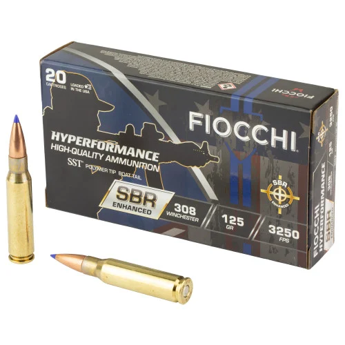 Fiocchi Hyperformance 308 Win 125gr, Super Shock Tip, 20rd Box