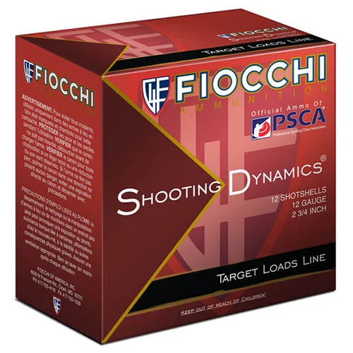 Fiocchi Shooting Dynamics 12 Ga, 2 3/4", 1 1/8oz, 8 Shot, 25rd Box