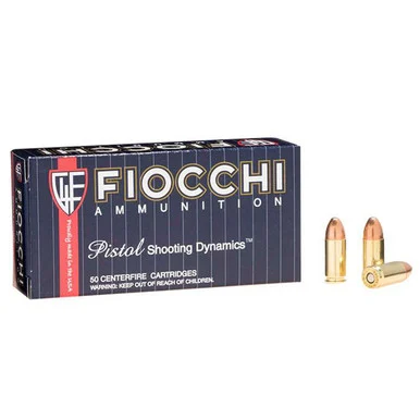 Fiocchi Shooting Dynamics 380 ACP Ammunition Handgun Ammunition 50 Round Brass Centerfire 90 Grain JHP FIO380APHP