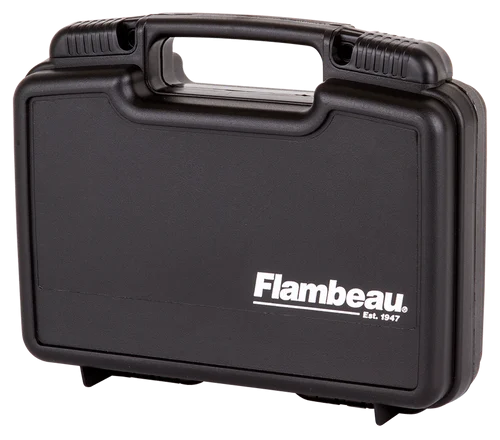 Flambeau Safe Shot Pistol Case made of Polymer with Black, Egg Crate Foam Padding, Integrated Handle & TSA/Airline Approved 16.50" L x 9.50" W x 3.50" D Interior Dimensions