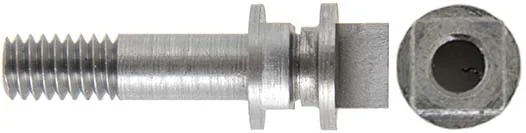 Flash Guard Frizzen Screw & Nut,for French Fusil flintlocks,8-32 thread, square nut, allows use of flint flash guards on bridleless lock